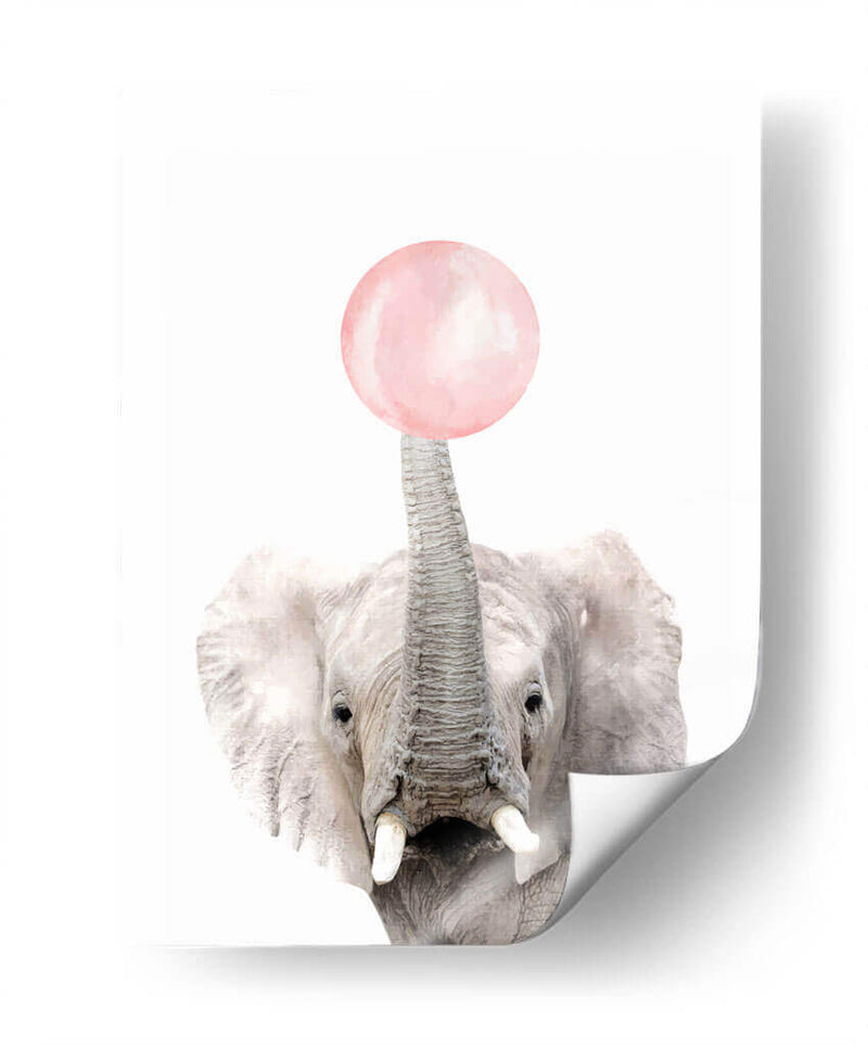 Elephant Bubble Gum | Cuadro decorativo de Canvas Lab