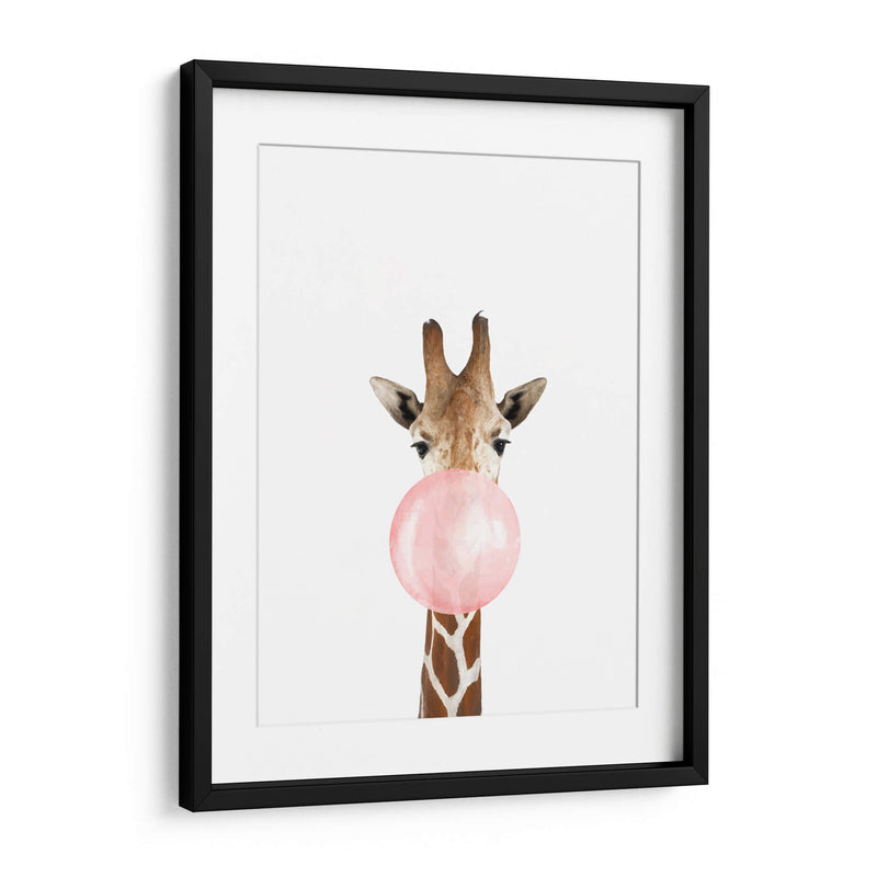 Giraffe Bubble Gum | Cuadro decorativo de Canvas Lab