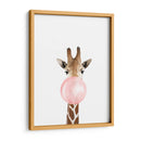 Giraffe Bubble Gum | Cuadro decorativo de Canvas Lab