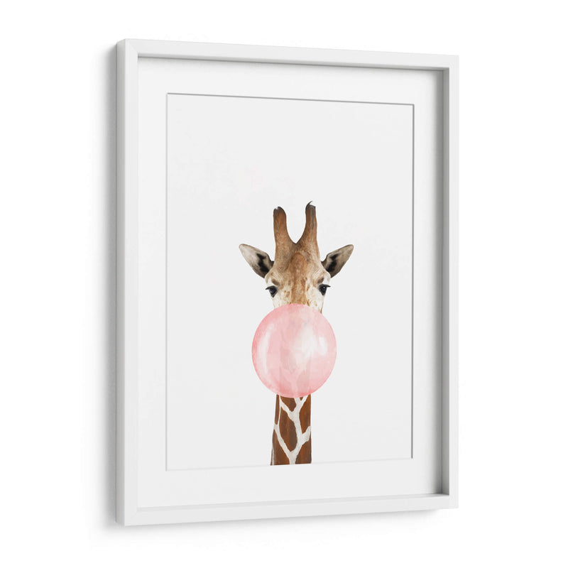 Giraffe Bubble Gum | Cuadro decorativo de Canvas Lab