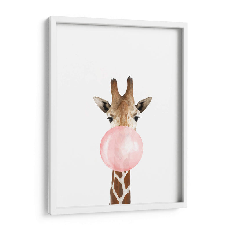 Giraffe Bubble Gum | Cuadro decorativo de Canvas Lab