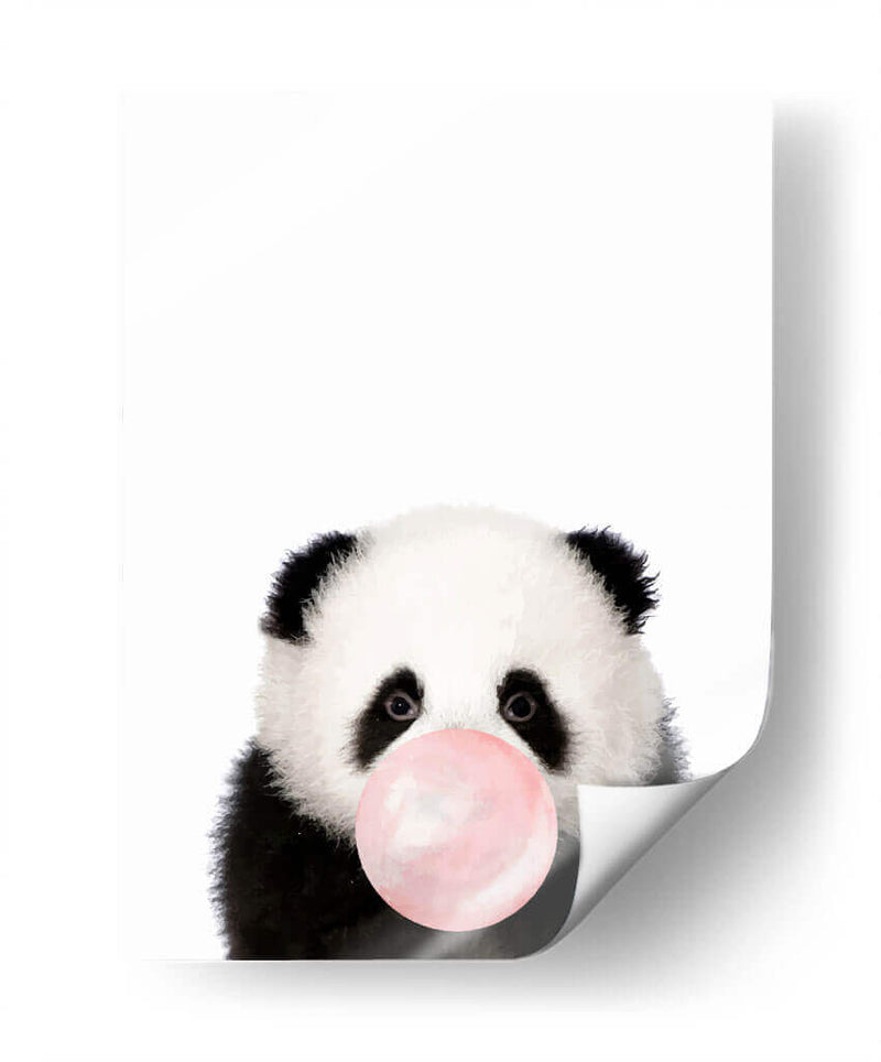 Panda Bubble Gum | Cuadro decorativo de Canvas Lab