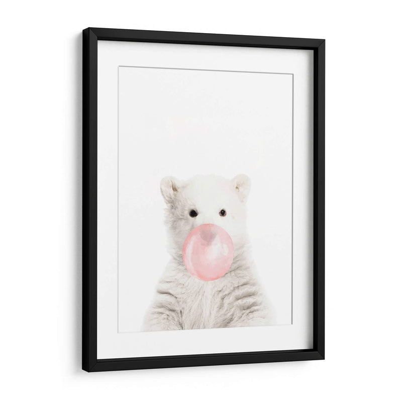 White Bear Bubble Gum | Cuadro decorativo de Canvas Lab