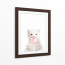 White Bear Bubble Gum | Cuadro decorativo de Canvas Lab