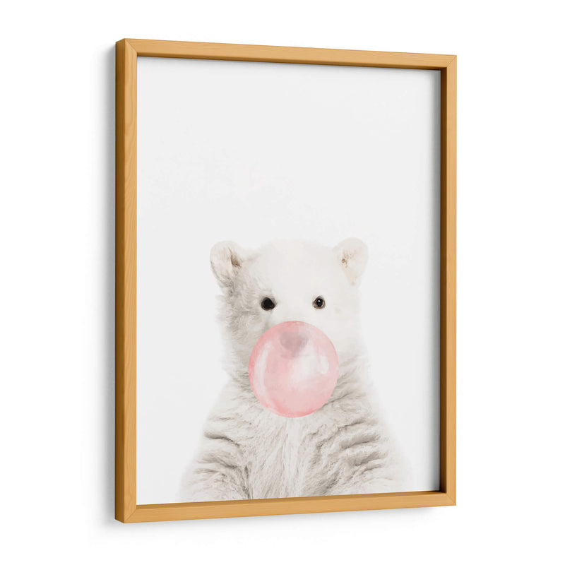 White Bear Bubble Gum | Cuadro decorativo de Canvas Lab