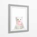 White Bear Bubble Gum | Cuadro decorativo de Canvas Lab