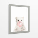 White Bear Bubble Gum | Cuadro decorativo de Canvas Lab