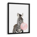 Zebra Bubble Gum | Cuadro decorativo de Canvas Lab