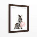 Zebra Bubble Gum | Cuadro decorativo de Canvas Lab