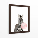 Zebra Bubble Gum | Cuadro decorativo de Canvas Lab
