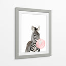 Zebra Bubble Gum | Cuadro decorativo de Canvas Lab