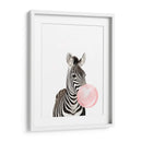 Zebra Bubble Gum | Cuadro decorativo de Canvas Lab