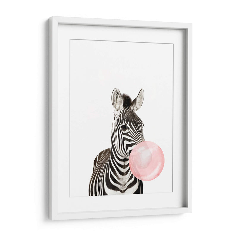 Zebra Bubble Gum | Cuadro decorativo de Canvas Lab