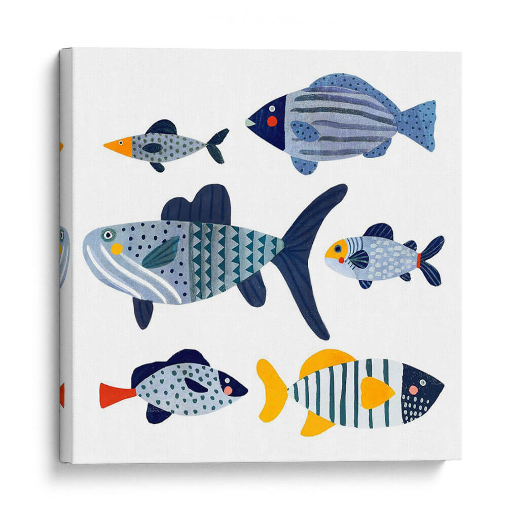 Pescado Estampado Ii - Susan Savory | Cuadro decorativo de Canvas Lab