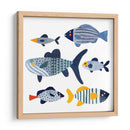 Pescado Estampado Ii - Susan Savory | Cuadro decorativo de Canvas Lab