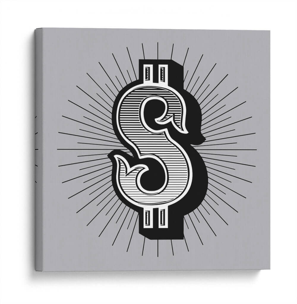Dollar | Cuadro decorativo de Canvas Lab
