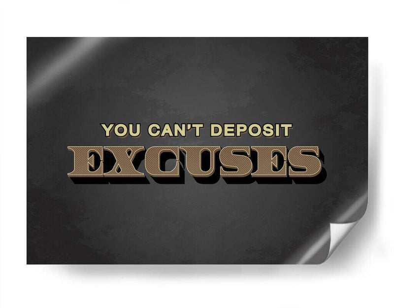 Excuses | Cuadro decorativo de Canvas Lab