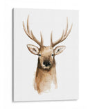 Acuarela Elk Retrato Ii - Grace Popp | Cuadro decorativo de Canvas Lab