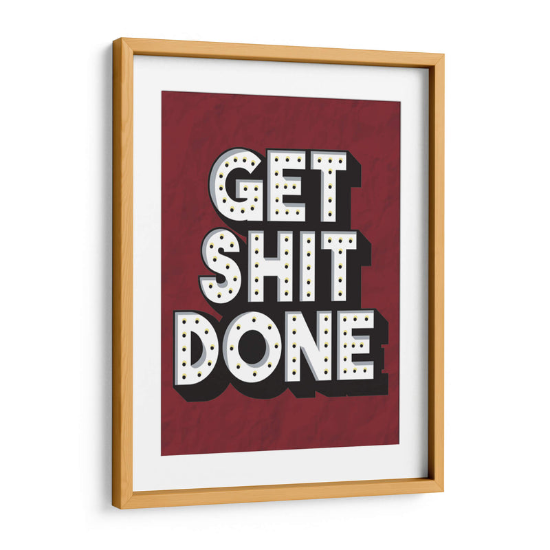 GET SHIT DONE | Cuadro decorativo de Canvas Lab