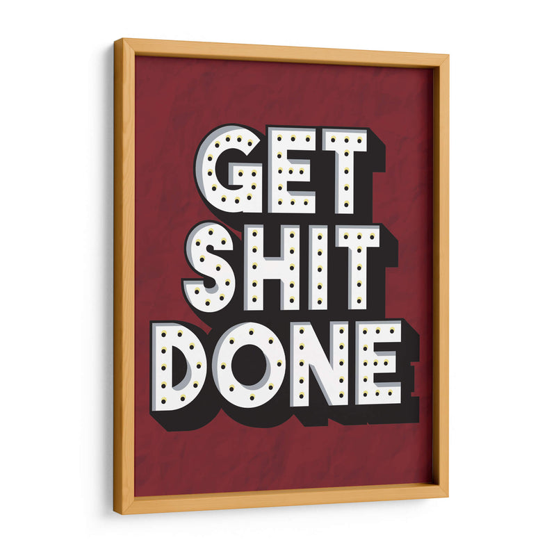 GET SHIT DONE | Cuadro decorativo de Canvas Lab