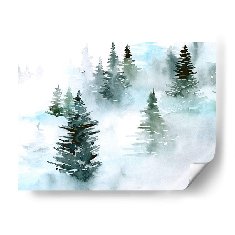 Foggy Evergreens I - Jennifer Paxton Parker | Cuadro decorativo de Canvas Lab