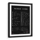 Gráfico De Código Morse - Vision Studio | Cuadro decorativo de Canvas Lab