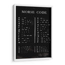 Gráfico De Código Morse - Vision Studio | Cuadro decorativo de Canvas Lab