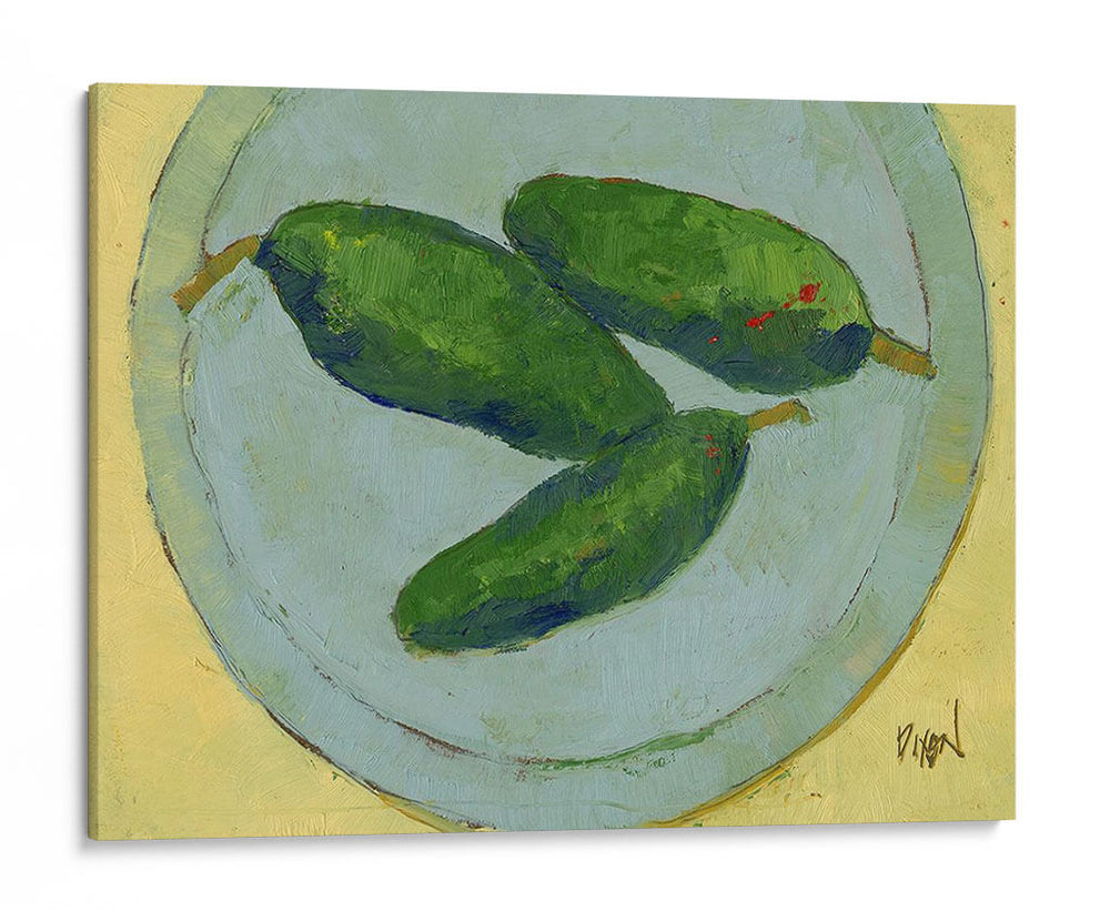 Pimientos En Un Plato Iv - Samuel Dixon | Cuadro decorativo de Canvas Lab