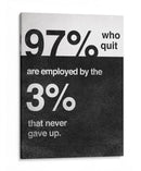 Never gave up | Cuadro decorativo de Canvas Lab