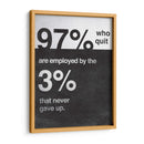 Never gave up | Cuadro decorativo de Canvas Lab