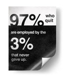 Never gave up | Cuadro decorativo de Canvas Lab