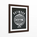 OUTWORK EVERYONE | Cuadro decorativo de Canvas Lab