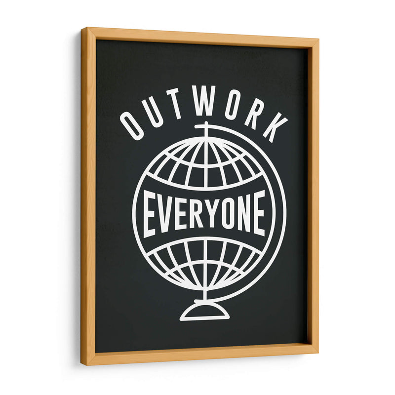 OUTWORK EVERYONE | Cuadro decorativo de Canvas Lab