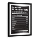 Success Nutrition Facts | Cuadro decorativo de Canvas Lab