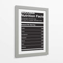 Success Nutrition Facts | Cuadro decorativo de Canvas Lab