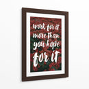 Work for it | Cuadro decorativo de Canvas Lab