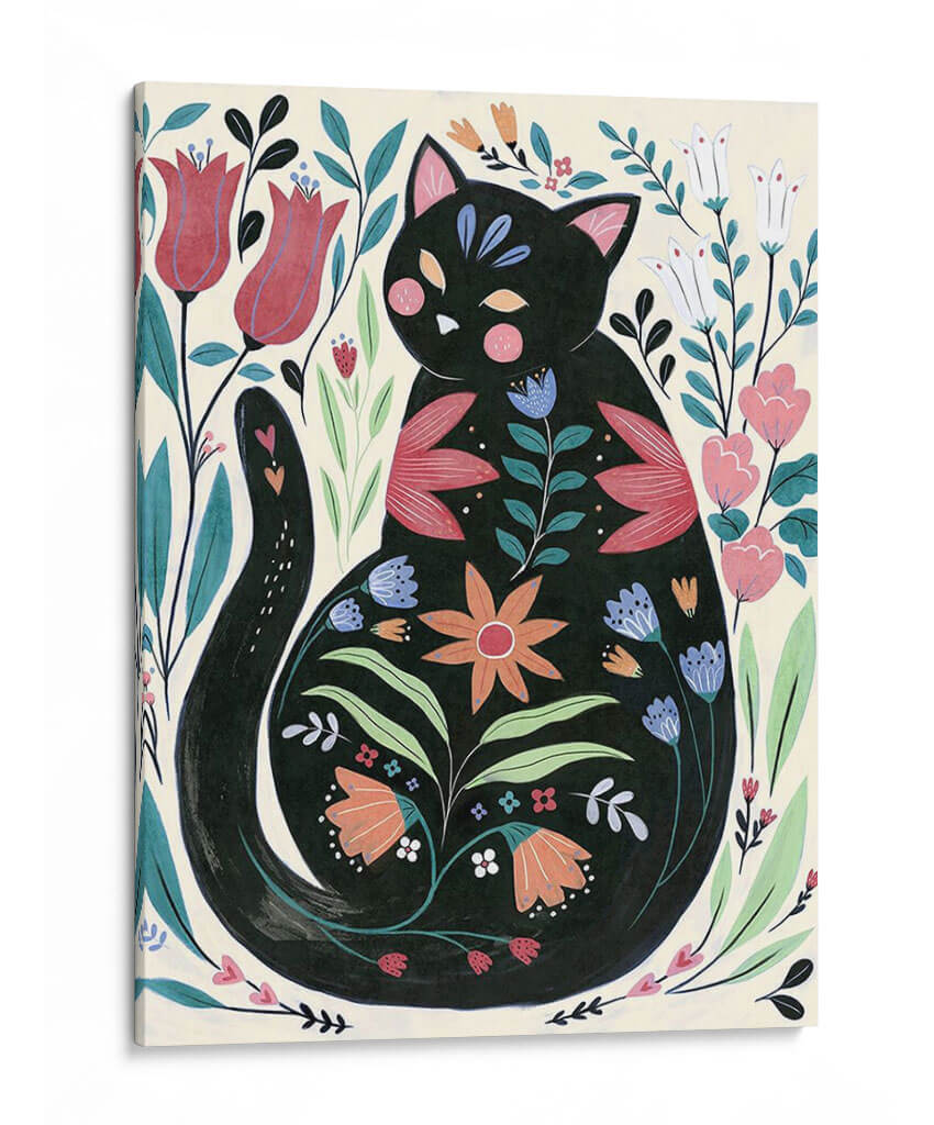 Folksy Felline I - Jacob Green | Cuadro decorativo de Canvas Lab