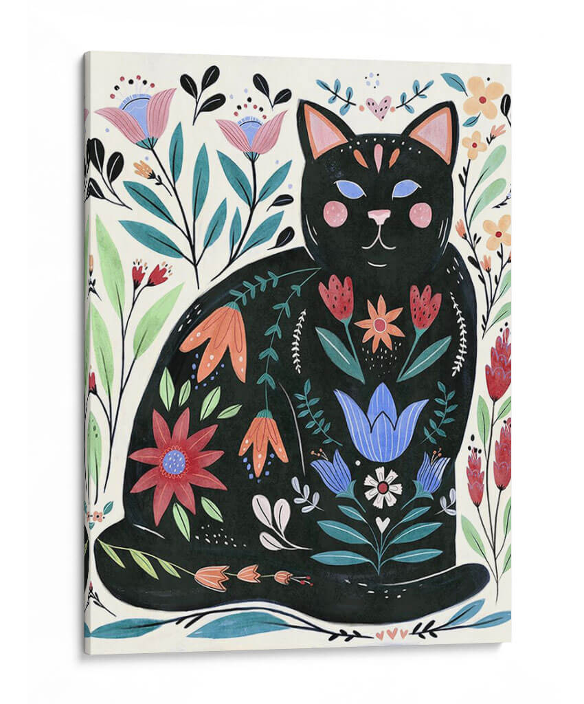 Folksy Feline Ii - Jacob Green | Cuadro decorativo de Canvas Lab