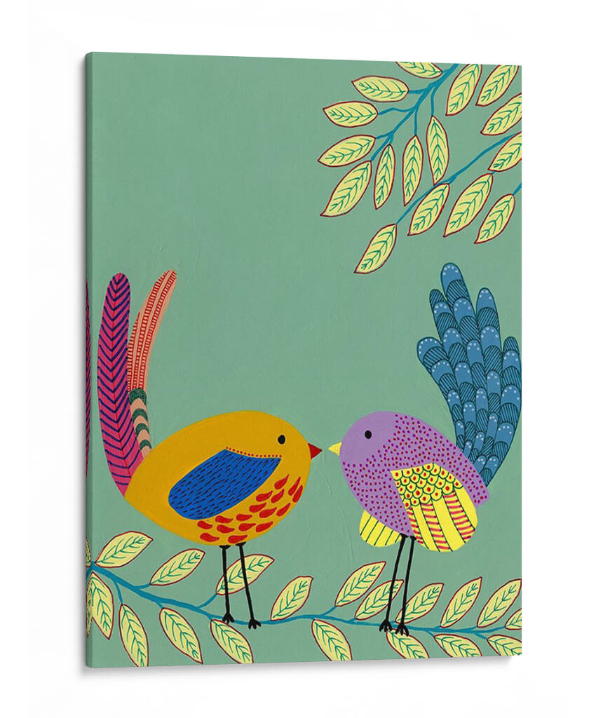 Plumas Estampadas Ii - Regina Moore | Cuadro decorativo de Canvas Lab