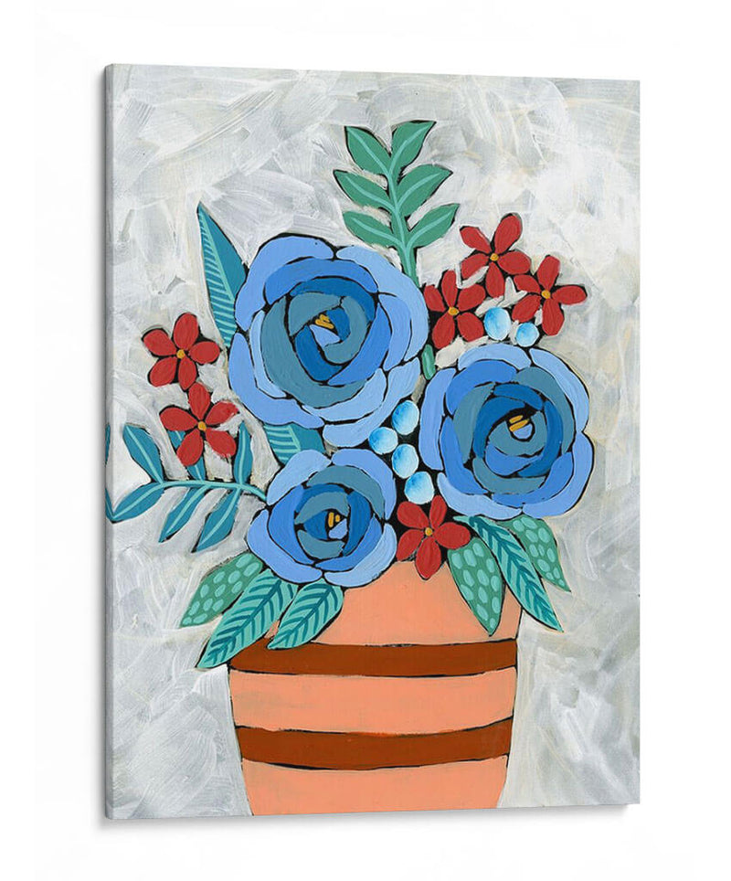 Bleu Blume I - Regina Moore | Cuadro decorativo de Canvas Lab