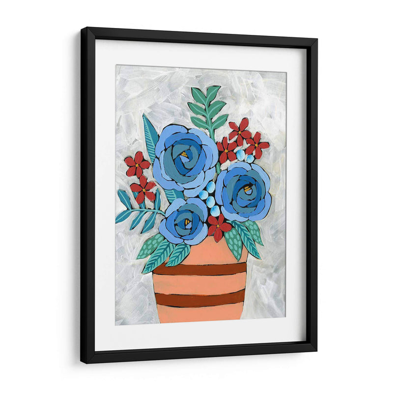 Bleu Blume I - Regina Moore | Cuadro decorativo de Canvas Lab