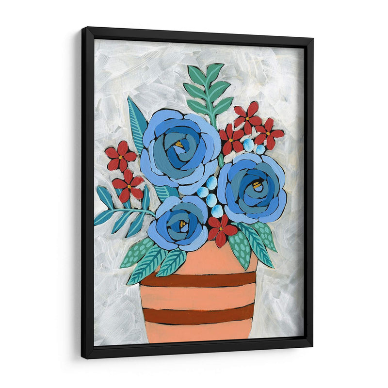 Bleu Blume I - Regina Moore | Cuadro decorativo de Canvas Lab