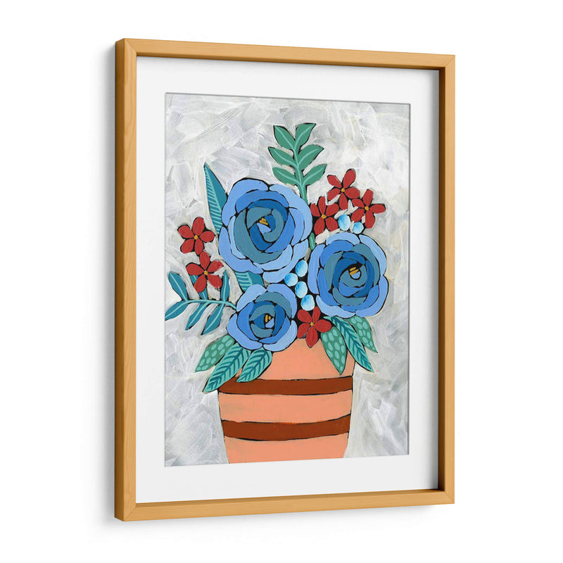 Bleu Blume I - Regina Moore | Cuadro decorativo de Canvas Lab