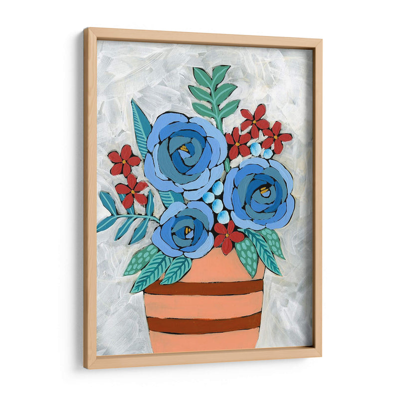 Bleu Blume I - Regina Moore | Cuadro decorativo de Canvas Lab