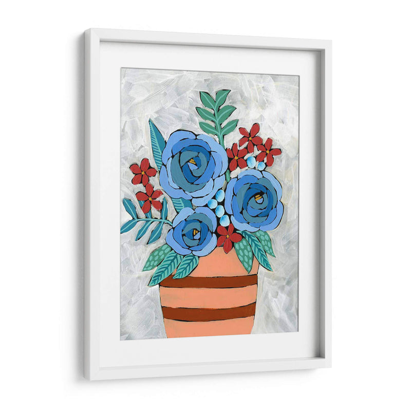 Bleu Blume I - Regina Moore | Cuadro decorativo de Canvas Lab