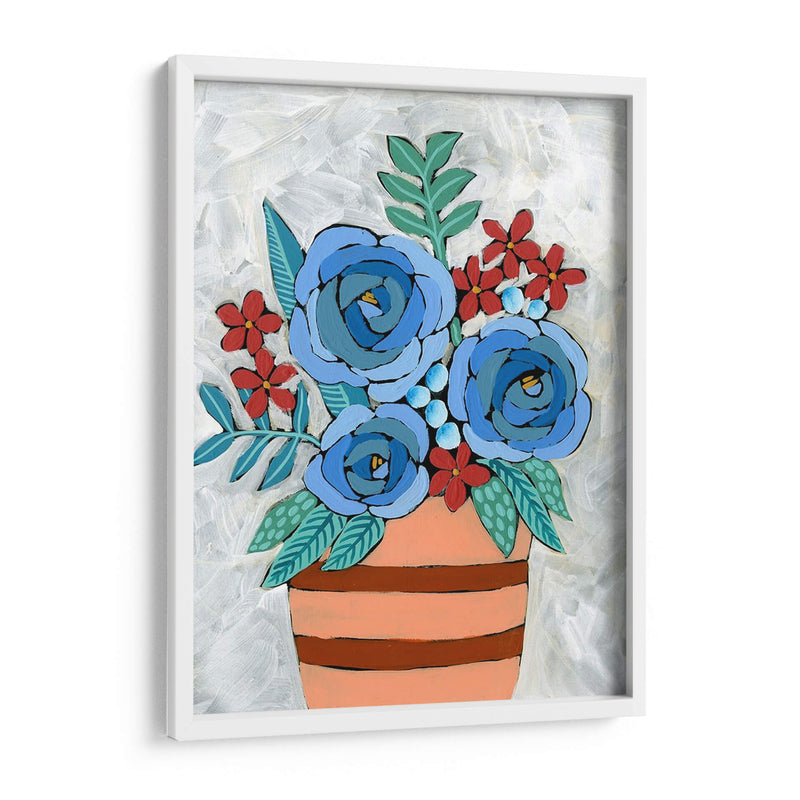 Bleu Blume I - Regina Moore | Cuadro decorativo de Canvas Lab