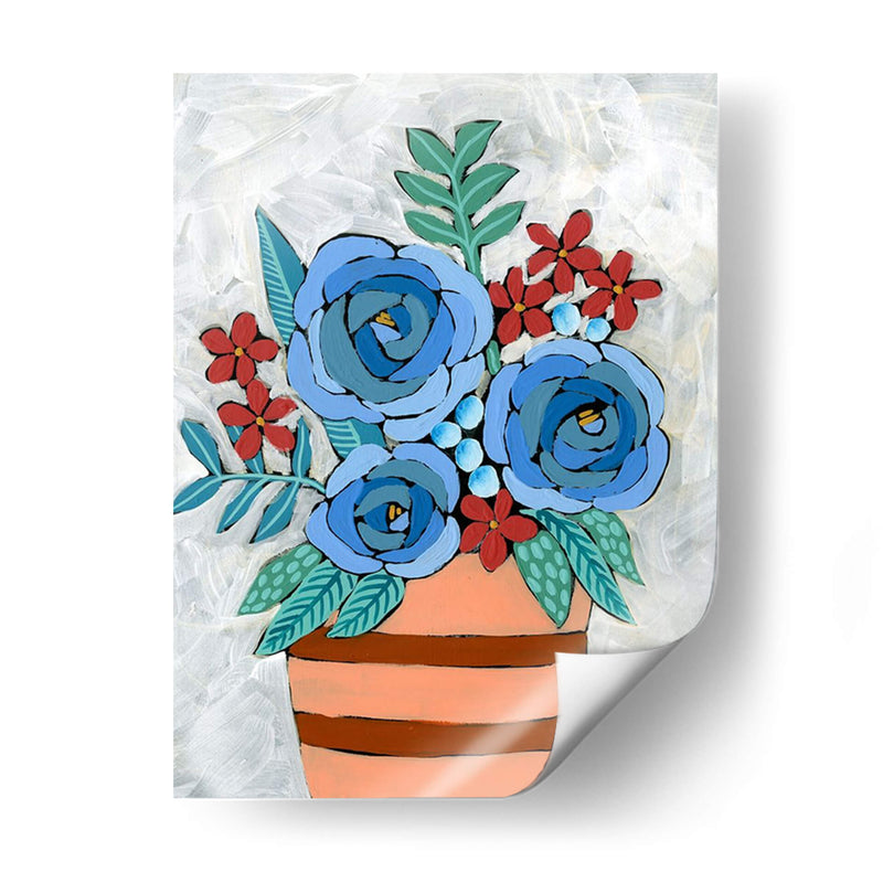 Bleu Blume I - Regina Moore | Cuadro decorativo de Canvas Lab