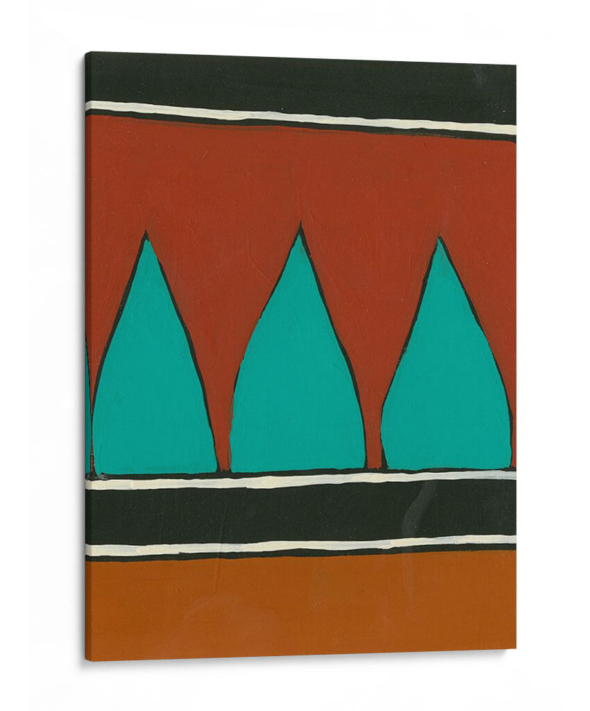 Patrones De Óxido Y Teal Ii - Regina Moore | Cuadro decorativo de Canvas Lab