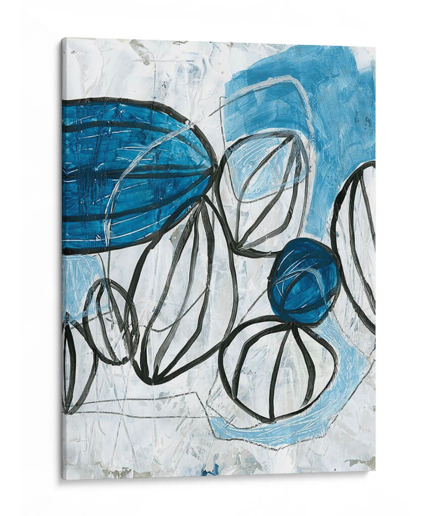 Linternas Azules Ii - June Erica Vess | Cuadro decorativo de Canvas Lab