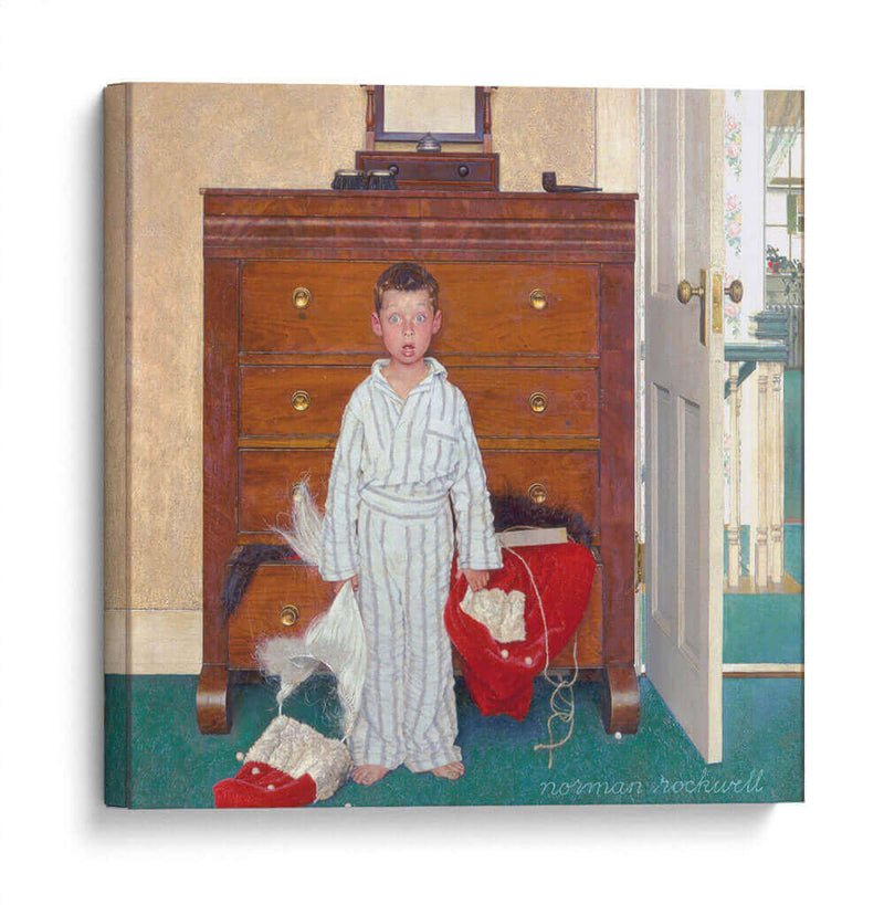 El secreto revelado - Norman Rockwell | Cuadro decorativo de Canvas Lab